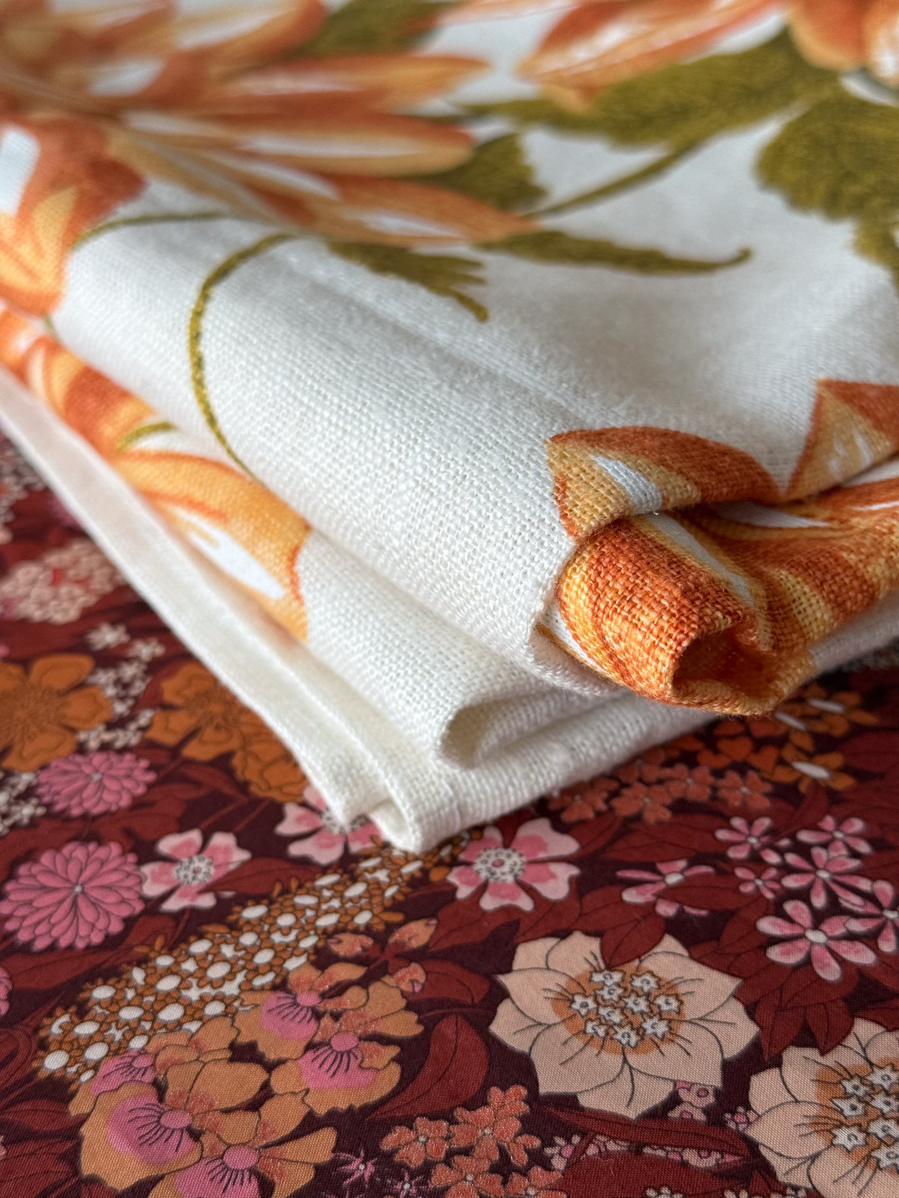 Vintage, linen tablecloth