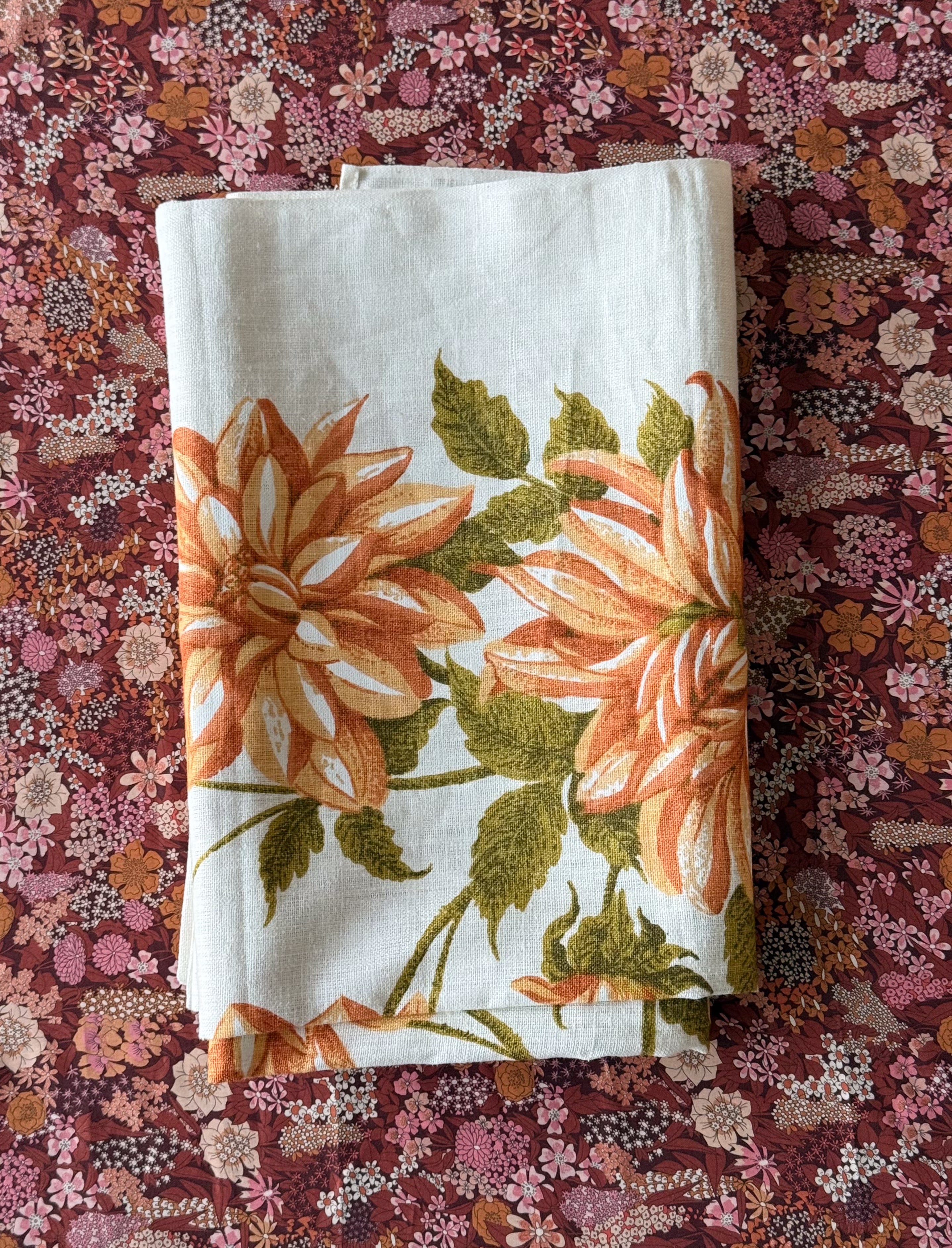 Vintage, linen tablecloth