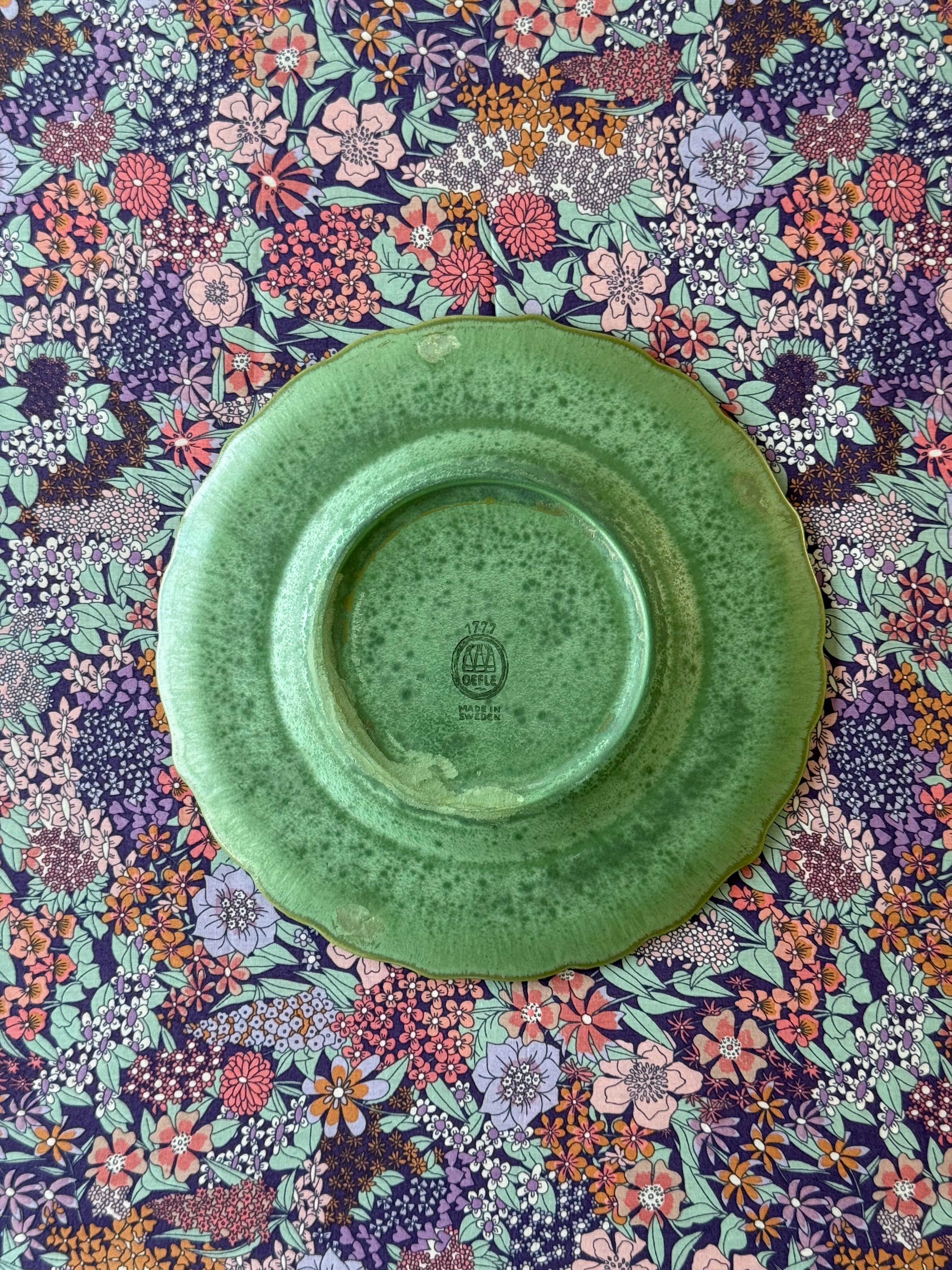 Plates from 1900s, Arthur Percy for Gefle