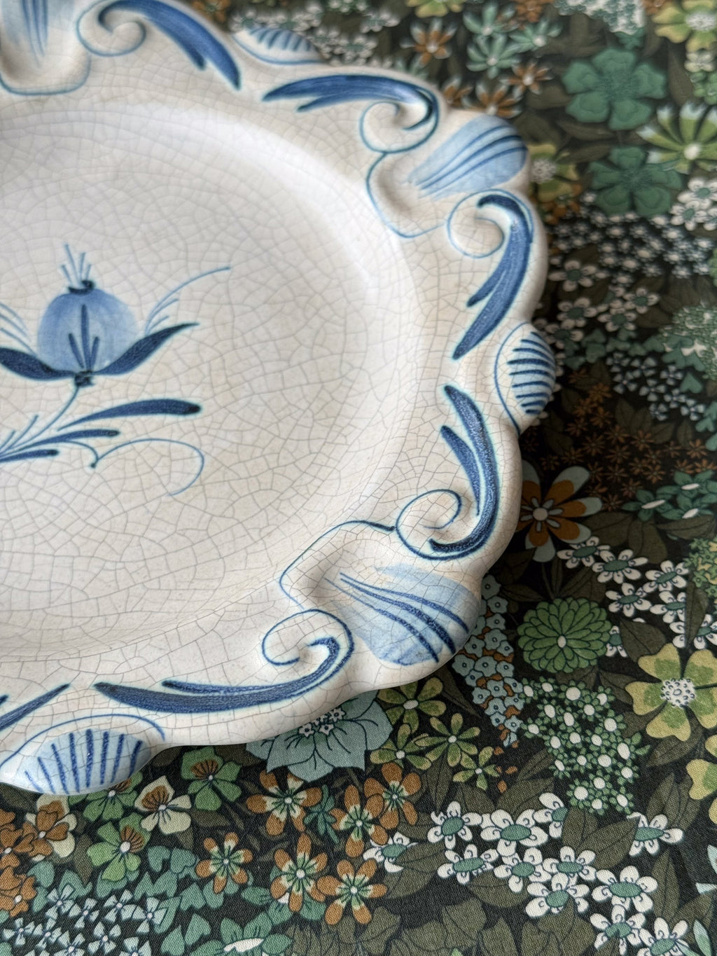 Vintage fruit plate, Bo Fajans