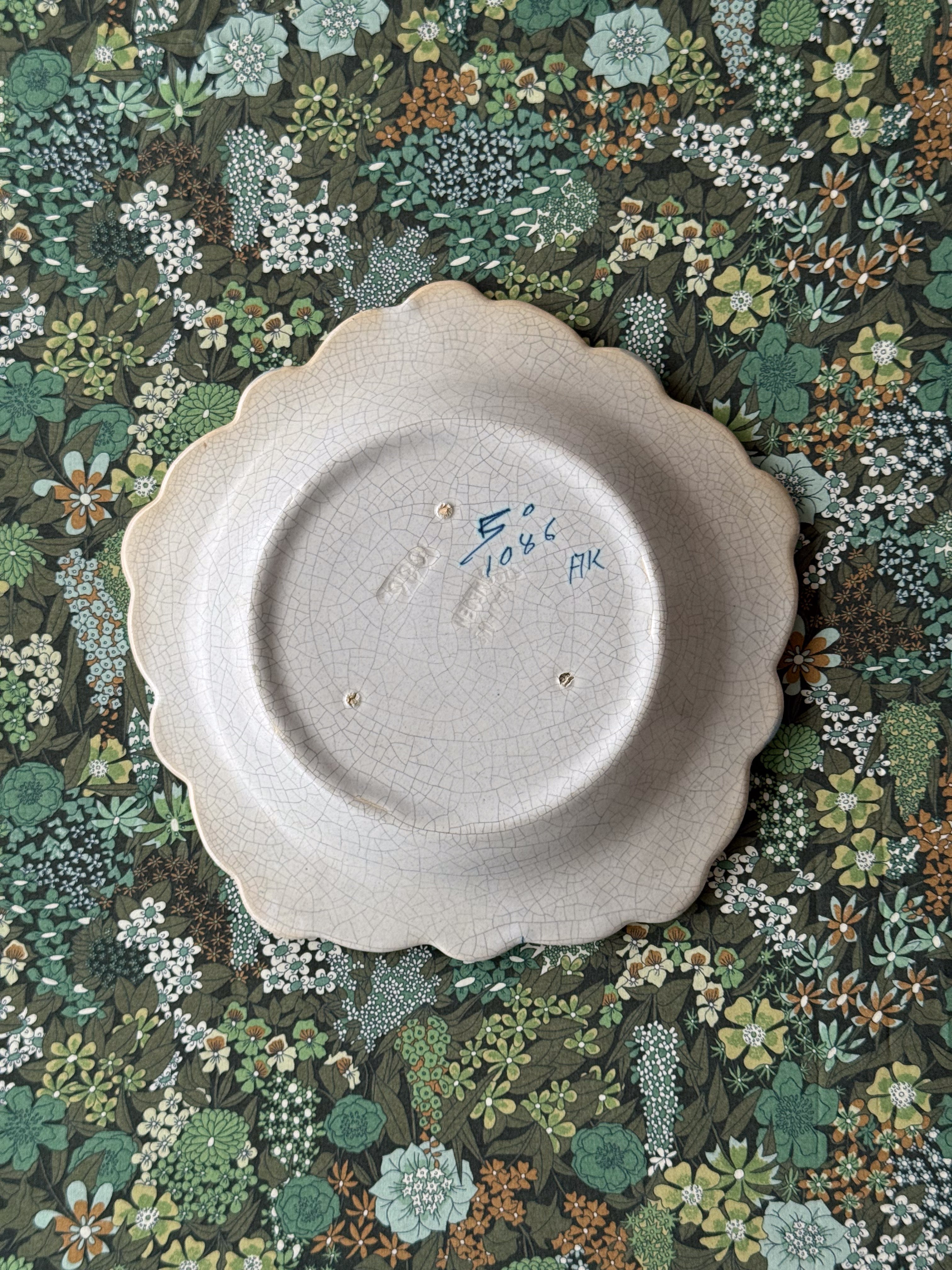 Vintage fruit plate, Bo Fajans