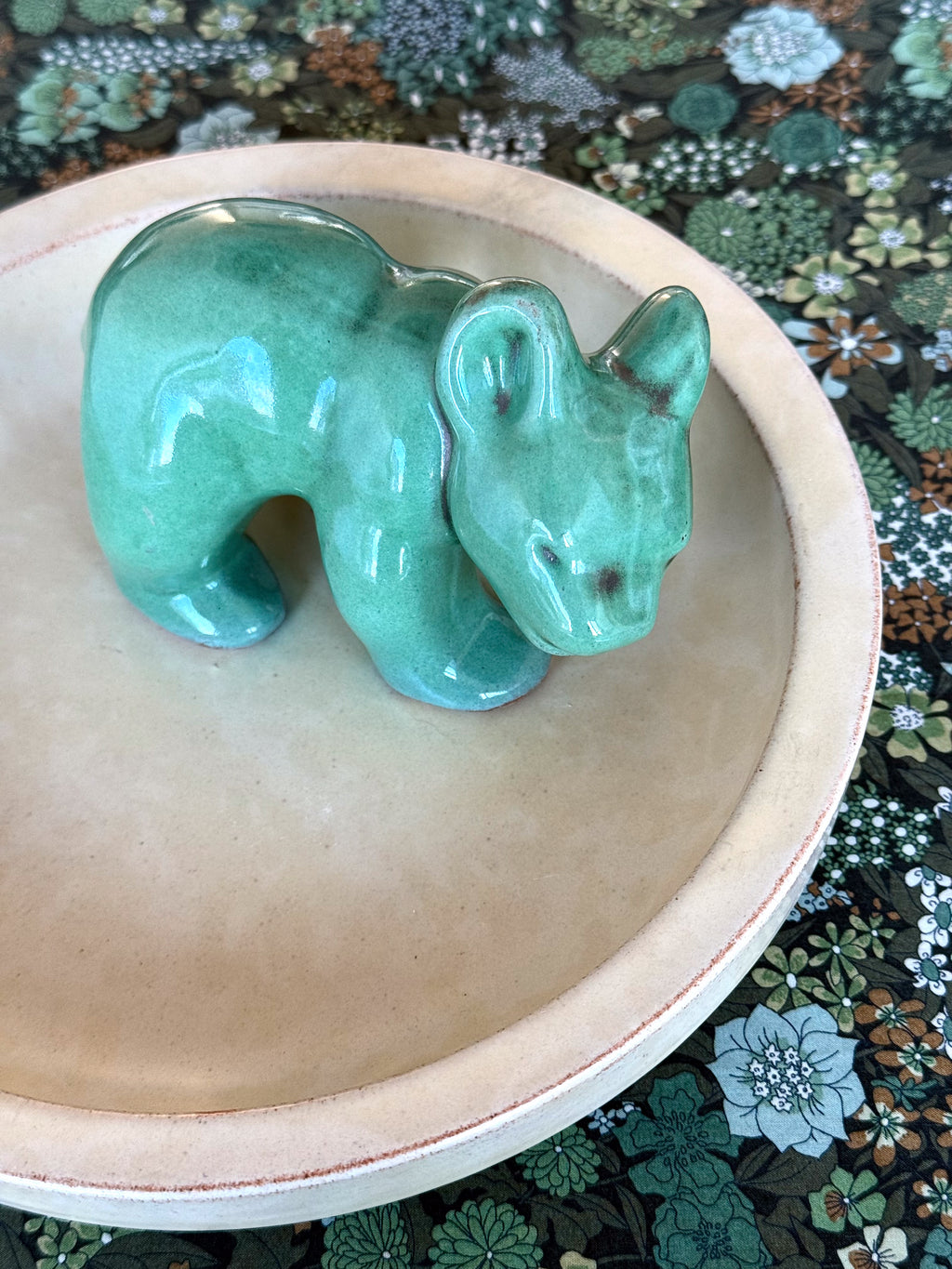 Vintage plate, Vicke Lindstrand, Uppsala Ekeby