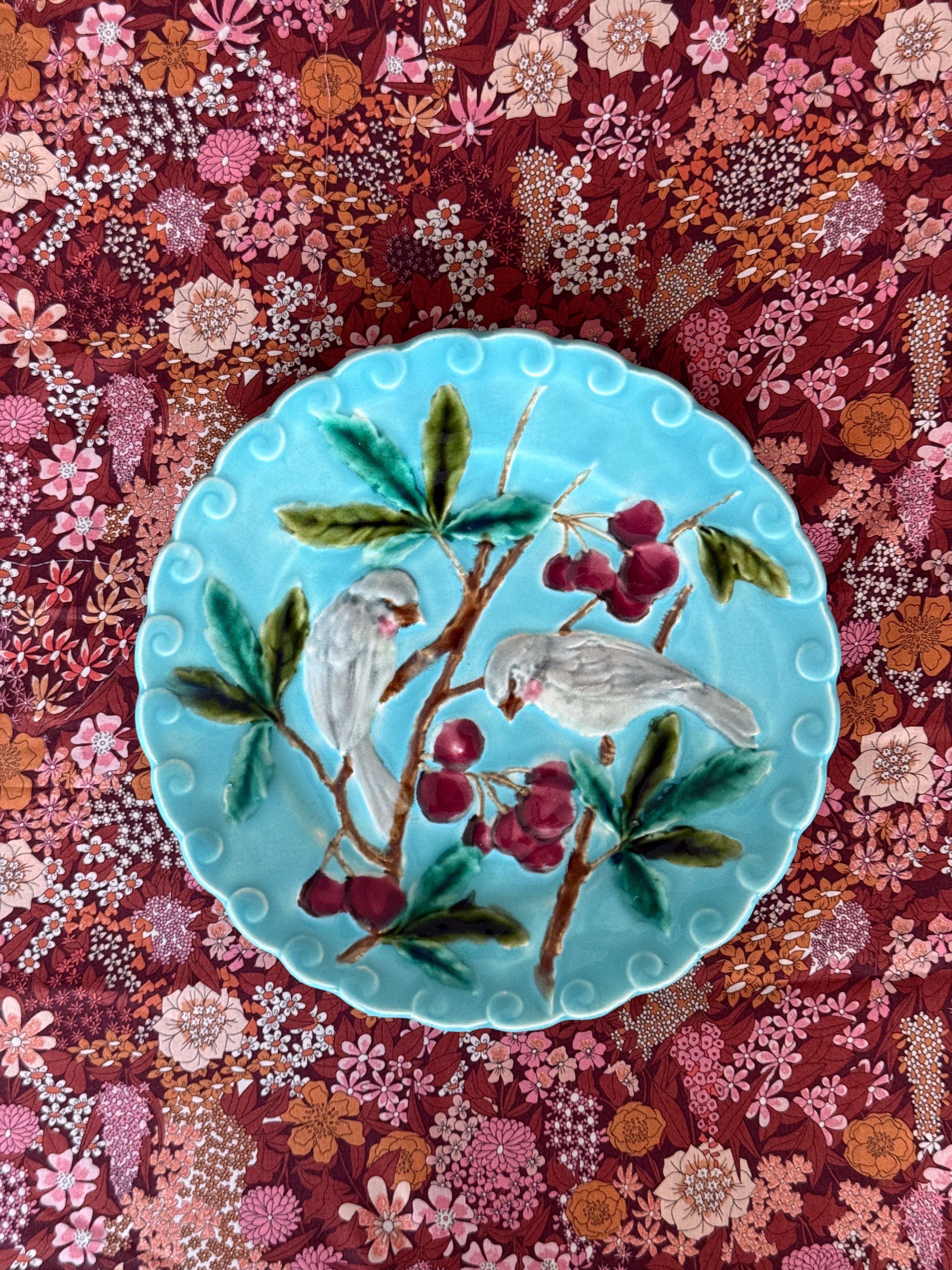 Antique French Faience plate