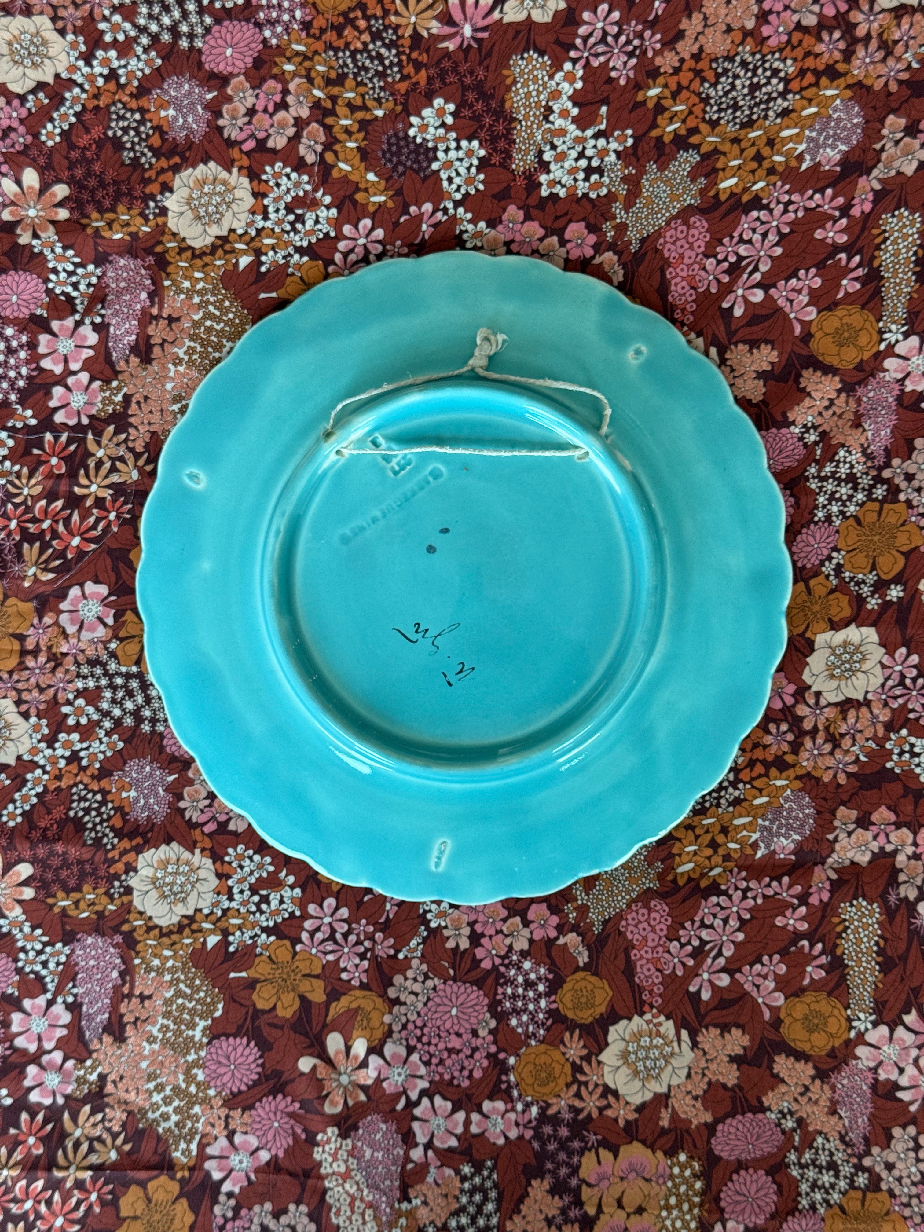 Antique French Faience plate