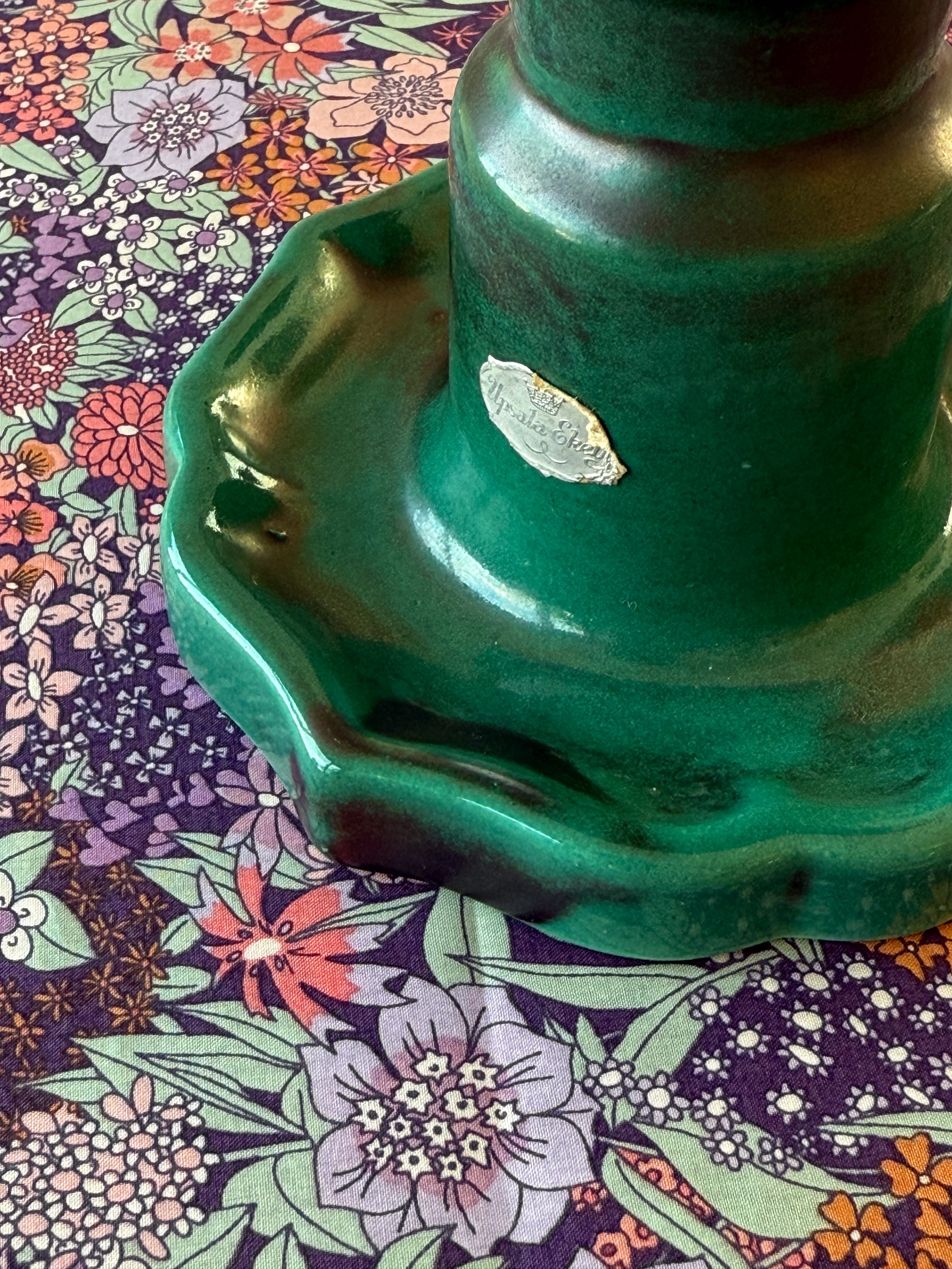 Art Deco candle holder, Uppsala Ekeby