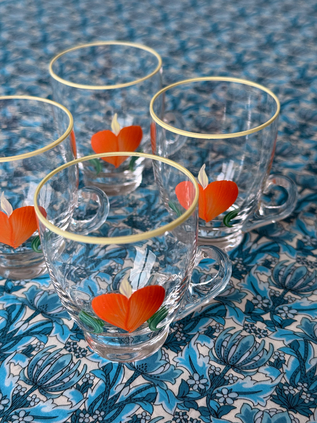 Small glass cups