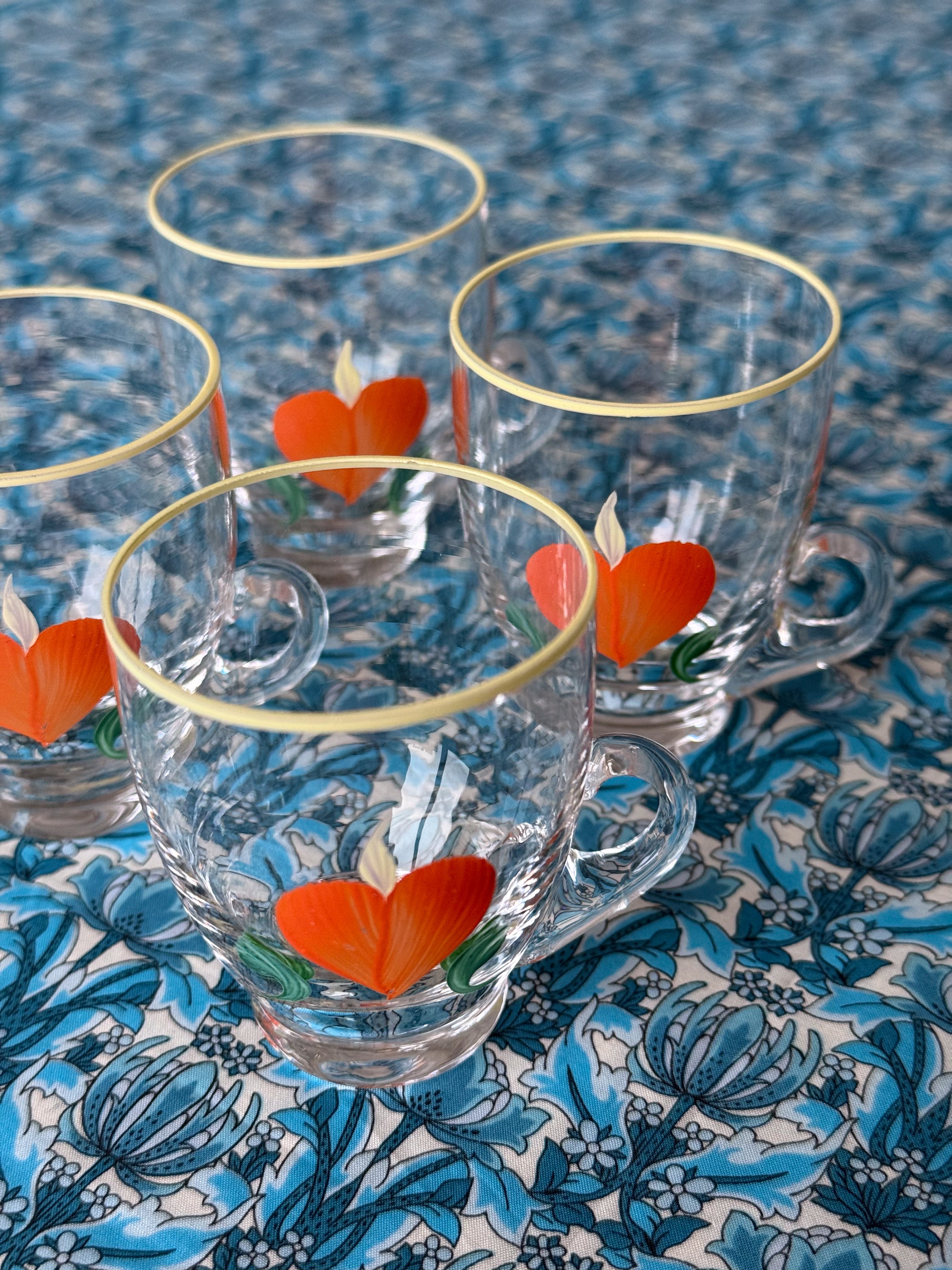Small glass cups