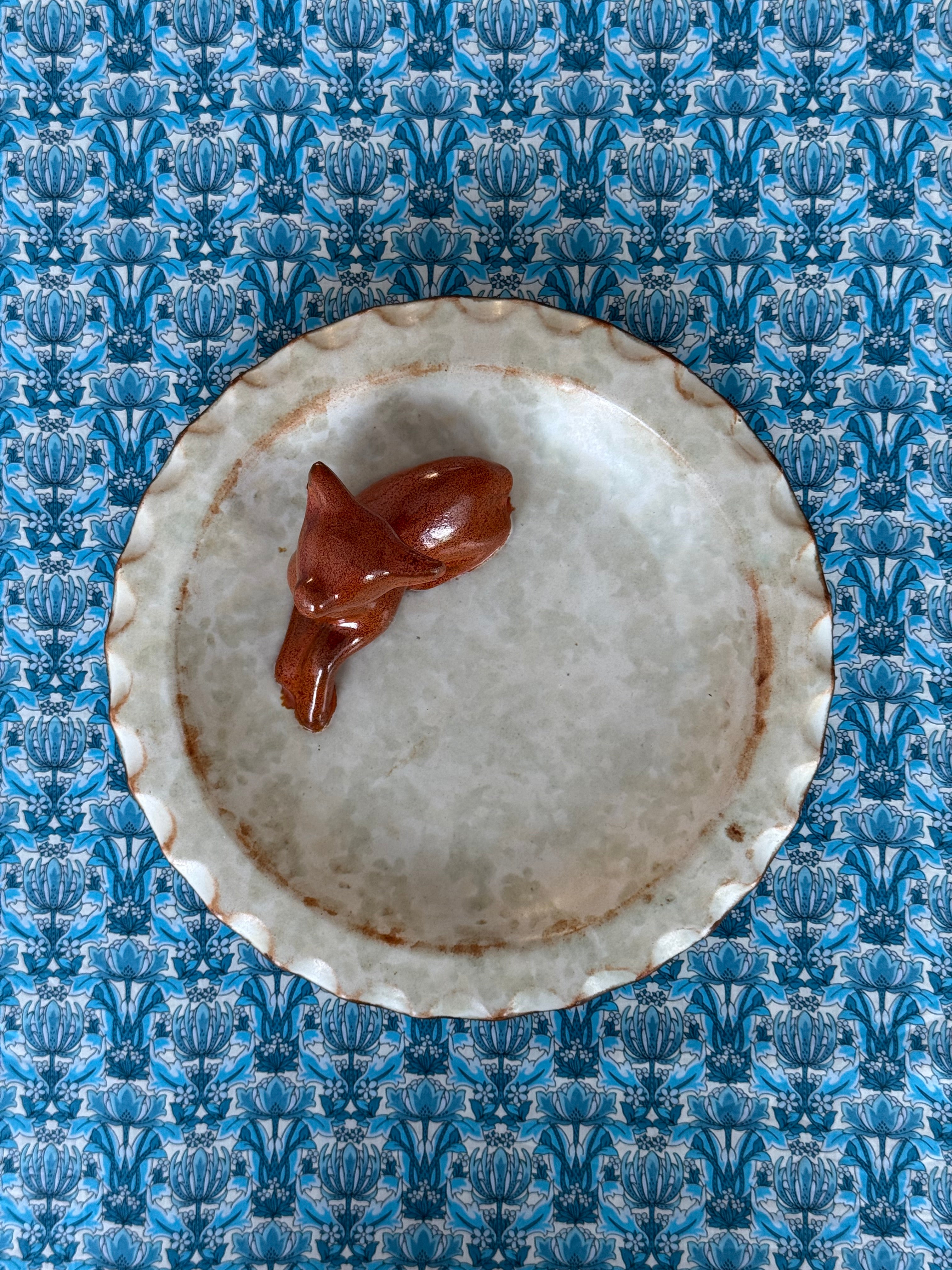 Ceramic deer plate, Uppsala Ekeby