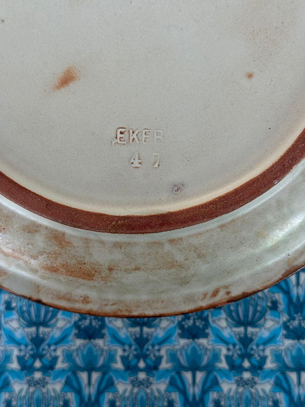 Ceramic deer plate, Uppsala Ekeby