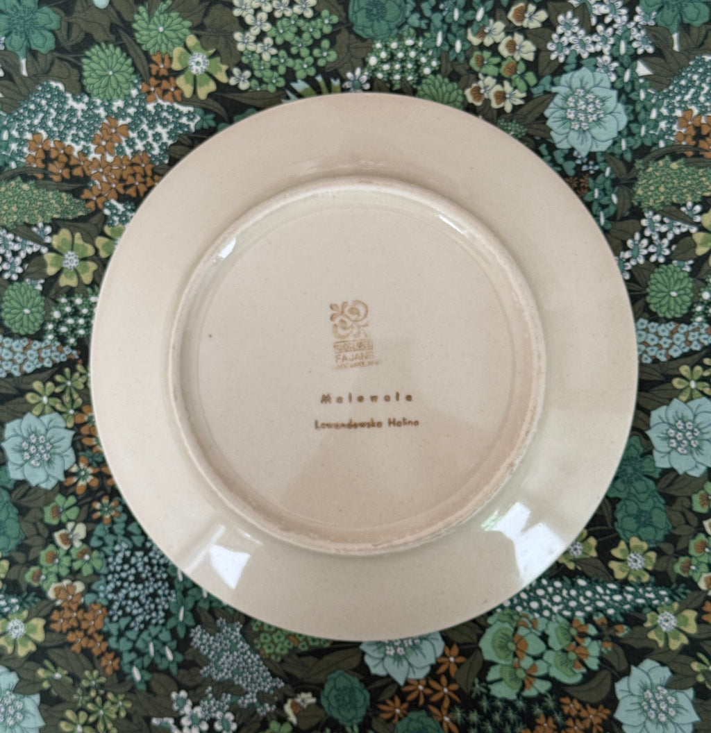 Six hand painted plates, Wloclawek Fajans
