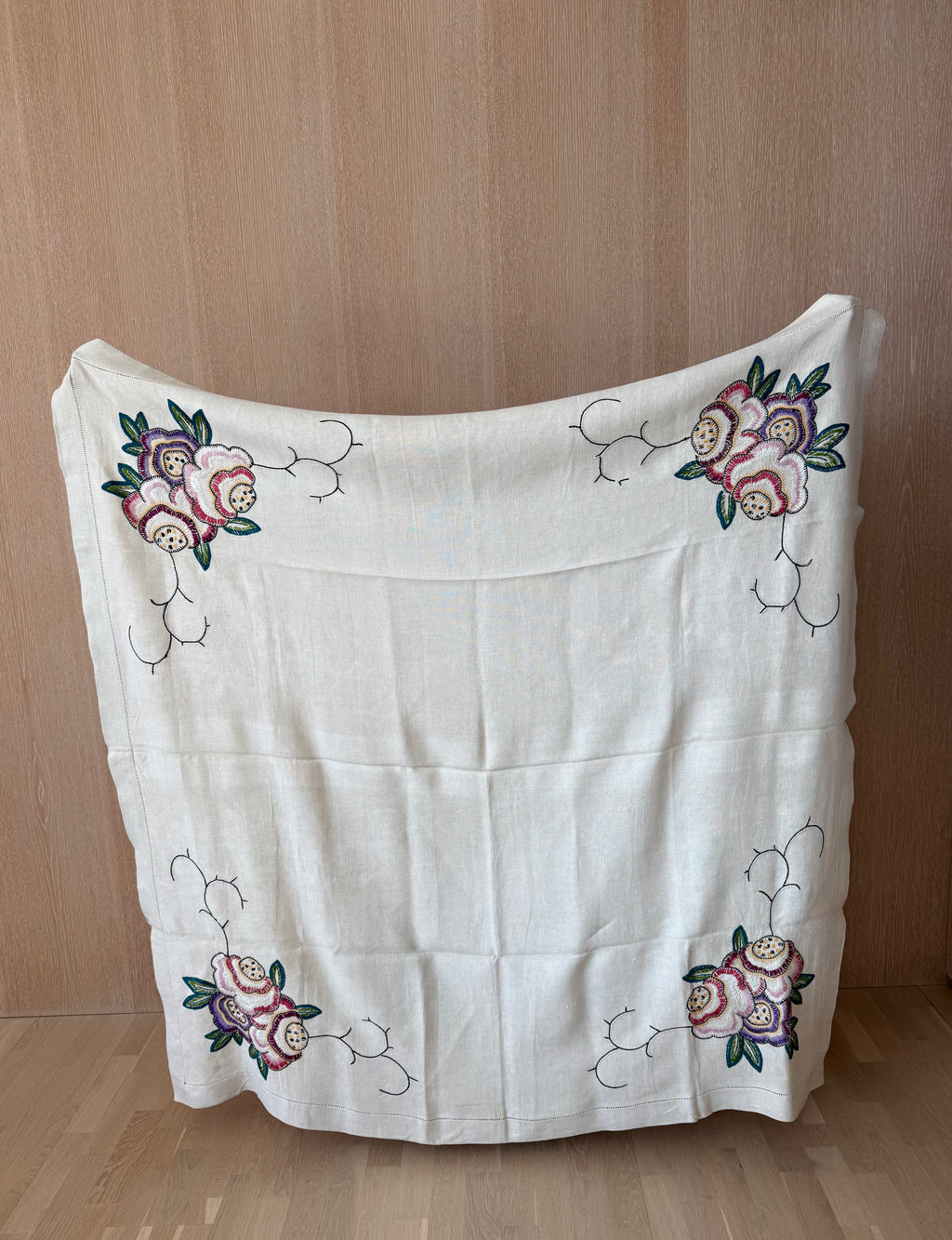 Vintage tablecloth with embroidery