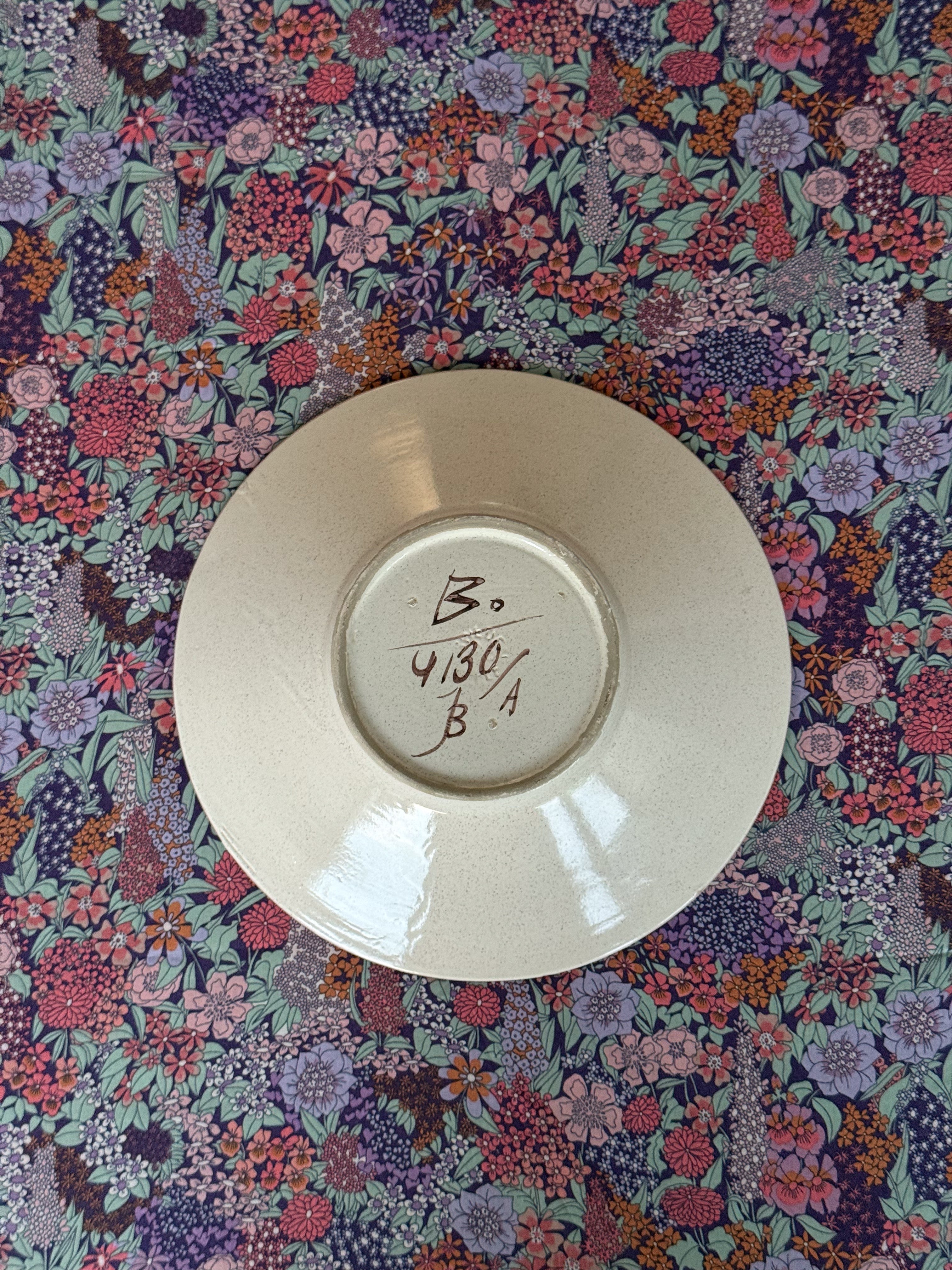 Handpainted bowl, Bo Fajans, Gefle