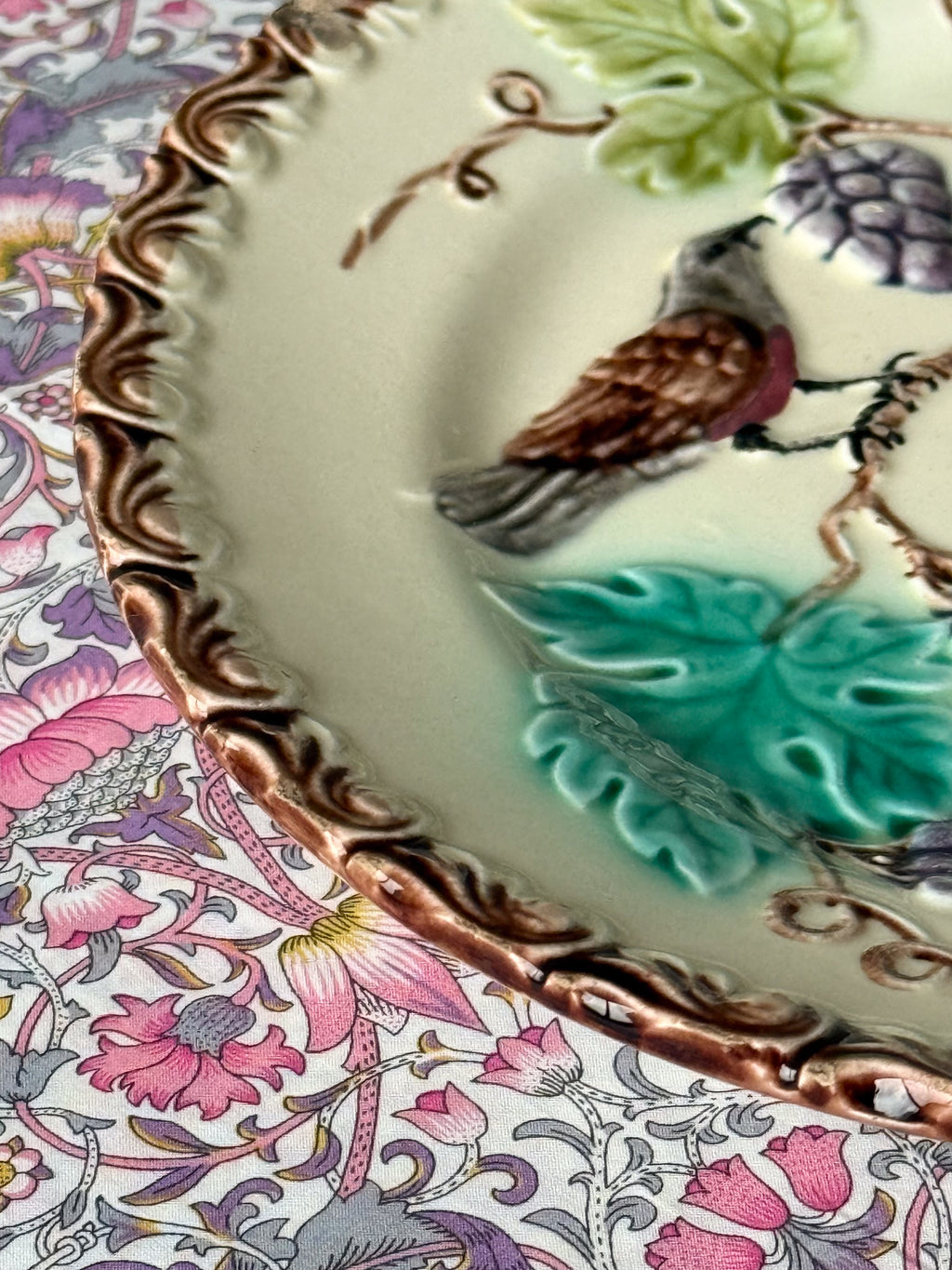 Assiette, Majolica, early 1900s