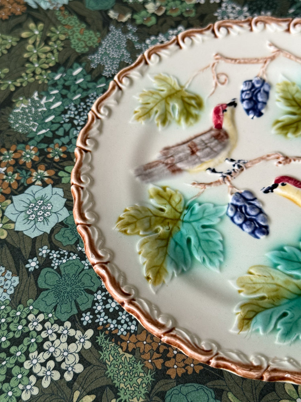 Assiette, Majolica, early 1900s