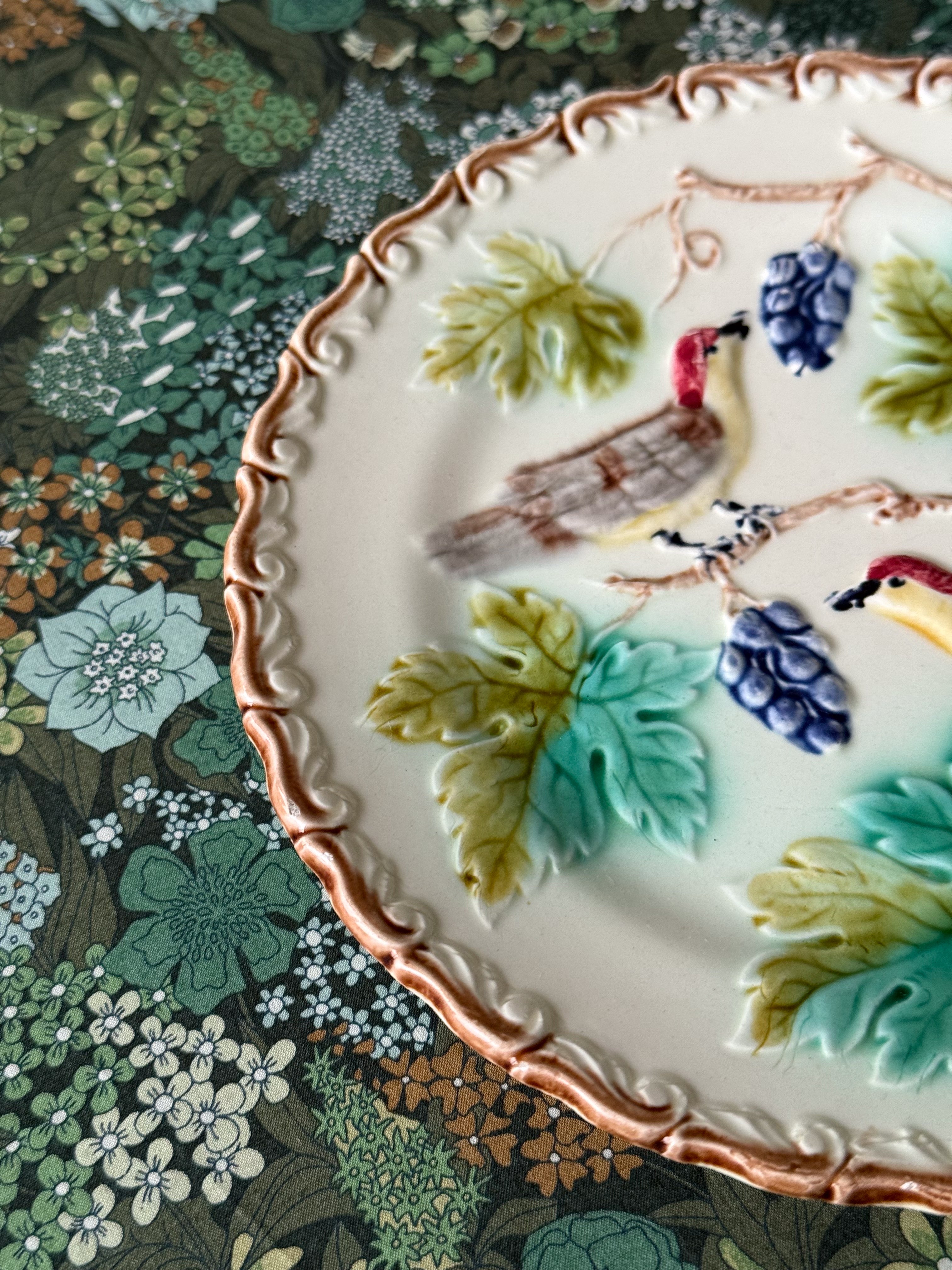 Assiette, Majolica, early 1900s