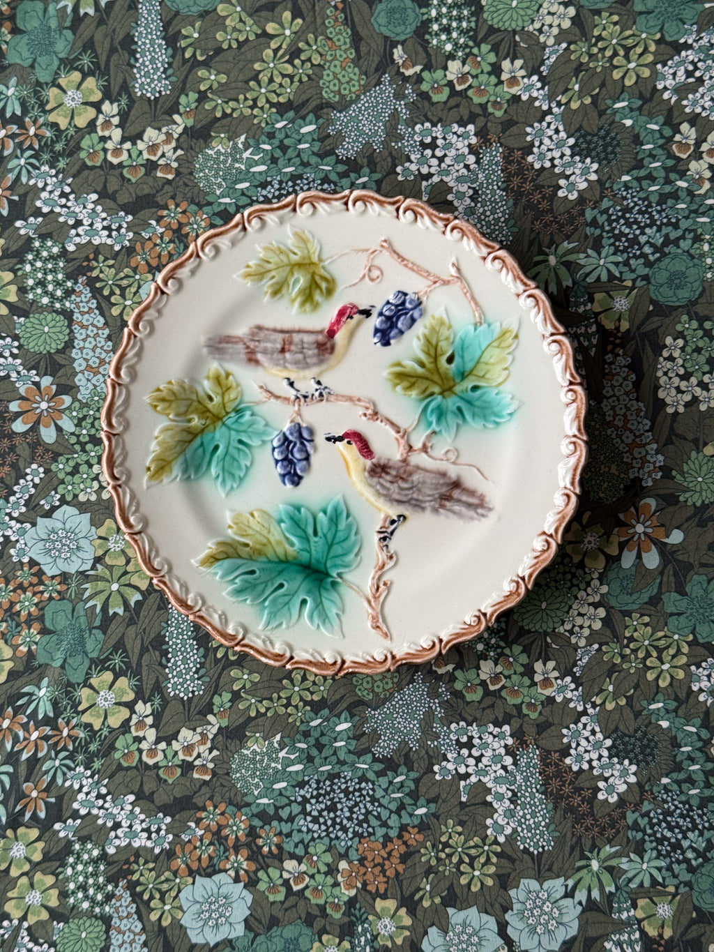 Assiette, Majolica, early 1900s